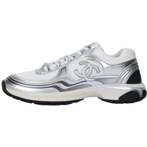 Chanel Runner CC Blanc & Argent / Logo CC