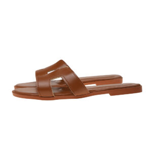 Hermès Oran Slide Camel / Semelle Camel